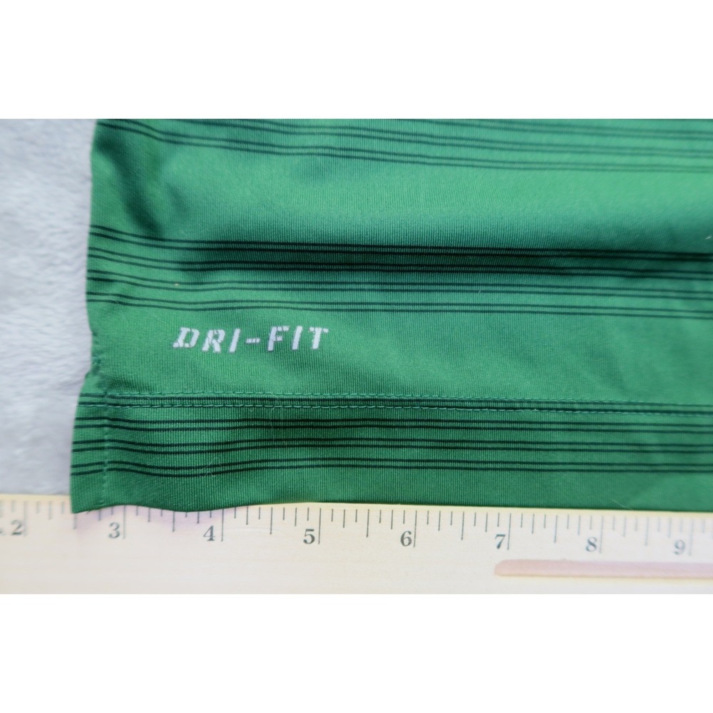 Nike Dri Fit Charlotte‎ 49ers Green Striped Mens Polo Shirt Golf Casual XL - Picture 5 of 9